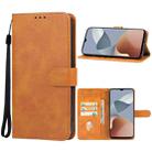 For ZTE Blade A54 Leather Phone Case(Brown) - 1