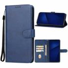 For ZTE Axon A41 5G Leather Phone Case(Blue) - 1