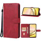 For ZTE Axon 60 Leather Phone Case(Red) - 1