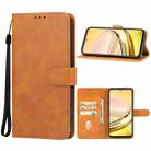 For ZTE Axon 60 Leather Phone Case(Brown) - 1