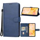 For ZTE Blade A55 Leather Phone Case(Blue) - 1