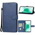 For ZTE Blade A35 Leather Phone Case(Blue) - 1