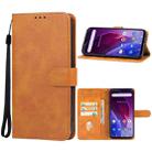 For CUBOT P60 Leather Phone Case(Brown) - 1