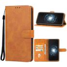 For CUBOT KingKong 6 Leather Phone Case(Brown) - 1