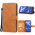 For CUBOT P80 Leather Phone Case(Brown) - 1