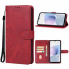 For CUBOT Note 50 Leather Phone Case(Red) - 1