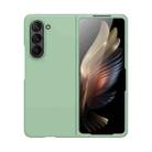 For Samsung Galaxy Z Fold5 Fuel Injection PC Skin Feel Phone Case(Mint Green) - 1