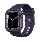 Carbon Fiber TPU Integrated Watch Band For Apple Watch Ultra 49mm(Dark Purple) - 1