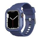 Carbon Fiber TPU Integrated Watch Band For Apple Watch SE 40mm(Blue) - 1