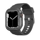 Carbon Fiber TPU Integrated Watch Band For Apple Watch SE 44mm(Dark Grey) - 1