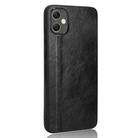 For Samsung Galaxy A05 4G Cow Pattern Sewing Back Cover Phone Case(Black) - 2