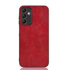 For Samsung Galaxy A15 4G Cow Pattern Sewing Back Cover Phone Case(Red) - 2