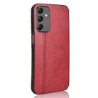For Samsung Galaxy A15 4G Cow Pattern Sewing Back Cover Phone Case(Red) - 3