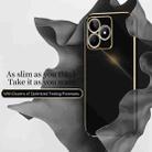 For Realme C53 2023 XINLI Straight Edge 6D Electroplate TPU Phone Case(Black) - 3