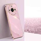 For Realme 11 5G XINLI Straight Edge 6D Electroplate TPU Phone Case(Cherry Purple) - 1