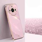 For Realme 11 Pro+ 5G XINLI Straight Edge 6D Electroplate TPU Phone Case(Cherry Purple) - 1