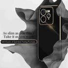For Realme GT 7 Pro 5G XINLI Straight 6D Plating Gold Edge TPU Phone Case(Black) - 3
