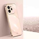 For Realme GT 7 Pro 5G XINLI Straight 6D Plating Gold Edge TPU Phone Case(Pink) - 1