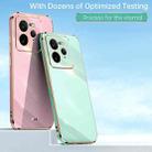 For Realme GT 7 Pro 5G XINLI Straight 6D Plating Gold Edge TPU Phone Case(Pink) - 2