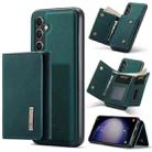 For Samsung Galaxy S23 FE 5G DG.MING M1 Series 3-Fold Multi Card Wallet + Magnetic Phone Case(Green) - 1