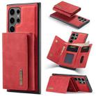 For Samsung Galaxy S24 Ultra 5G DG.MING M1 Series 3-Fold Multi Card Wallet + Magnetic Phone Case(Red) - 1