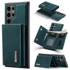 For Samsung Galaxy S24 Ultra 5G DG.MING M1 Series 3-Fold Multi Card Wallet + Magnetic Phone Case(Green) - 1
