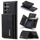 For Samsung Galaxy S24 Ultra 5G DG.MING M1 Series 3-Fold Multi Card Wallet + Magnetic Phone Case(Black) - 1