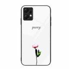 For Xiaomi Redmi Note 12 4G Global Colorful Painted Glass Phone Case(A Flower) - 1