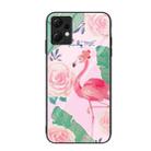 For Xiaomi Redmi Note 12 4G Global Colorful Painted Glass Phone Case(Flamingo) - 1