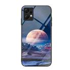 For Xiaomi Redmi Note 12 4G Global Colorful Painted Glass Phone Case(Moon Hill) - 1