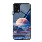 For Xiaomi Redmi Note 12 Turbo Colorful Painted Glass Phone Case(Moon Hill) - 1