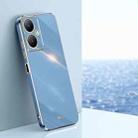 For vivo Y35M+ XINLI Straight Edge 6D Electroplate TPU Phone Case(Celestial Blue) - 1