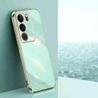 For vivo S17 XINLI Straight Edge 6D Electroplate TPU Phone Case(Mint Green) - 1