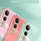 For vivo V50 Lite XINLI Straight Edge 6D Electroplate TPU Phone Case(Black) - 3