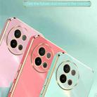 For vivo S18e XINLI Straight Edge 6D Electroplate TPU Phone Case(Pink) - 3