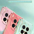 For vivo X200 Ultra XINLI Straight Edge 6D Electroplate TPU Phone Case with Ring Holder(Mint Green) - 3