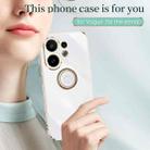 For vivo S30 5G XINLI Straight Edge 6D Electroplate TPU Phone Case with Ring Holder(Mint Green) - 2