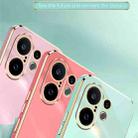 For vivo S30 Pro mini 5G XINLI Straight Edge 6D Electroplate TPU Phone Case with Ring Holder(Celestial Blue) - 3