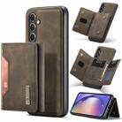 For Samsung Galaxy A54 5G DG.MING M2 Series 3-Fold Multi Card Bag + Magnetic Phone Case(Coffee) - 1