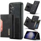 For Samsung Galaxy S23 FE 5G DG.MING M2 Series 3-Fold Multi Card Bag + Magnetic Phone Case(Black) - 1