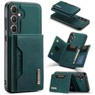 For Samsung Galaxy S24+ 5G DG.MING M2 Series 3-Fold Multi Card Bag + Magnetic Phone Case(Green) - 1