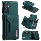 For Samsung Galaxy A15 5G / A15 4G DG.MING M2 Series 3-Fold Multi Card Bag + Magnetic Phone Case(Green) - 1