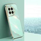 For OnePlus Ace 3 XINLI Straight Edge 6D Electroplate TPU Phone Case(Mint Green) - 1