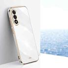 For OnePlus Ace 5 Ultra XINLI Straight Edge 6D Electroplate TPU Phone Case(White) - 1