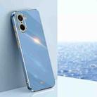 For OnePlus Ace 5 Racing XINLI Straight Edge 6D Electroplate TPU Phone Case(Celestial Blue) - 1