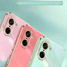 For OnePlus Ace 5 Racing XINLI Straight Edge 6D Electroplate TPU Phone Case(Pink) - 3