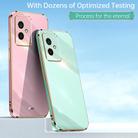 For Honor 100 XINLI Straight Edge 6D Electroplate TPU Phone Case(Cherry Purple) - 2