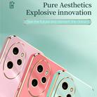 For Honor 100 Pro XINLI Straight Edge 6D Electroplate TPU Phone Case(Pink) - 3