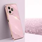 For Honor X50i+ 5G XINLI Straight Edge 6D Electroplate TPU Phone Case(Cherry Purple) - 1