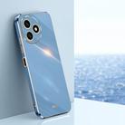 For Honor X50i+ 5G XINLI Straight Edge 6D Electroplate TPU Phone Case(Celestial Blue) - 1